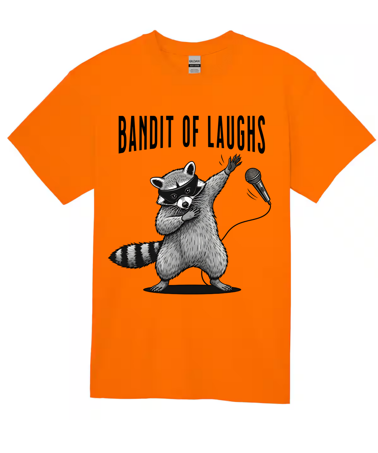Raccoon- Bandit of Laughs Short Sleeve Adult T-Shirt